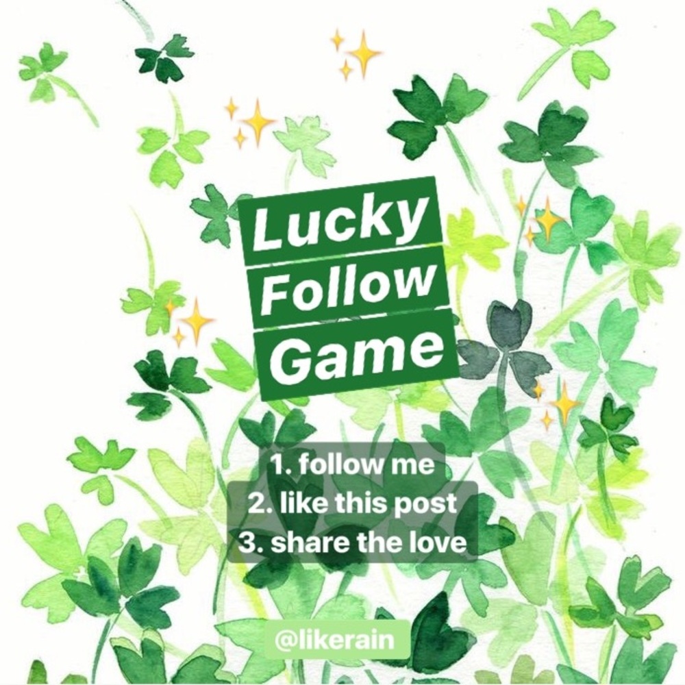 ✨ FIRST FOLLOW GAME! ✨